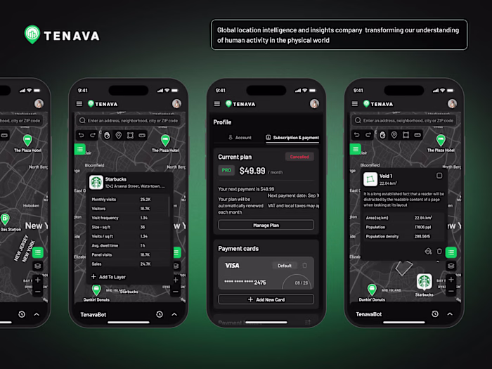 Location Intelligence Platform UI/UX Design