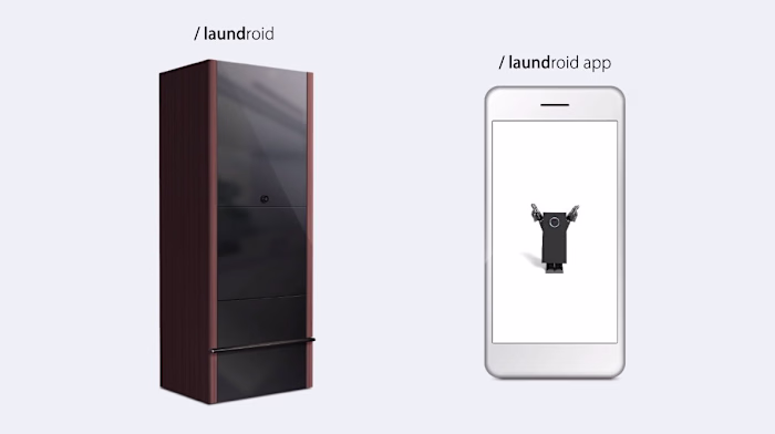 Mobile App Wireframe for an IoT Laundry-Folding Robot