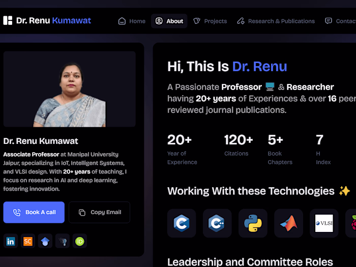 A Professional Portfolio Website
