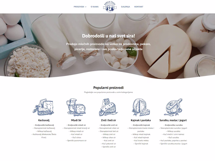Babeja trade - Wholesale of dairy products