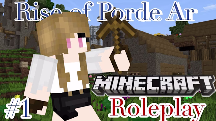 Rise of Porde Ar ep.1 "Welcome to the village!" Minecraft Survi…