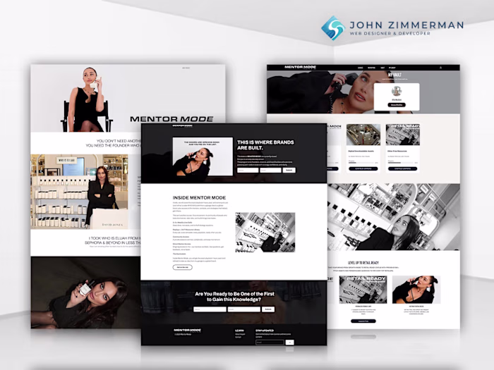 Custom Kajabi Website & Membership Build for Mentor Mode