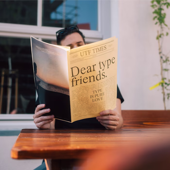 UTF Times – Campaign & Typeface