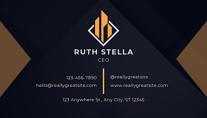 Corporate Business Card Design for Consulting Brand Clean co...