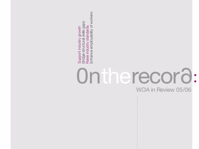 Copywriting of WDA Annual Report