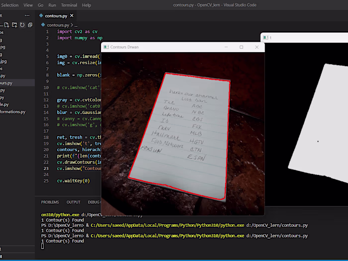 CamScanner/AdobeScan Clone using Python