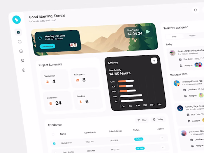 WorkNest - Task Management Dashboard