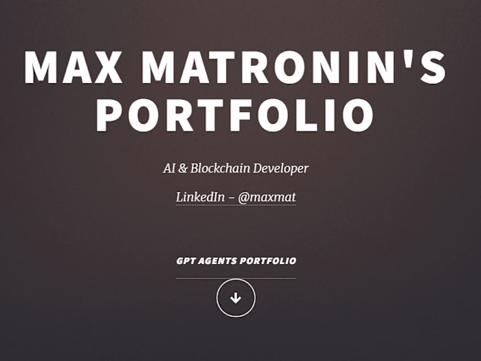 Max Mat Portfolio