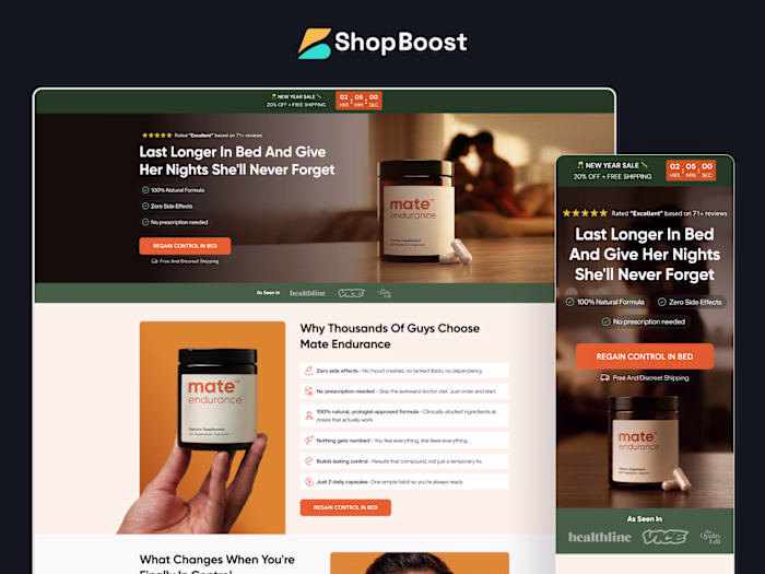 Sales Page for Mate