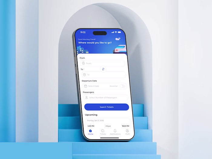 Raily - Ticket Booking Mobile App