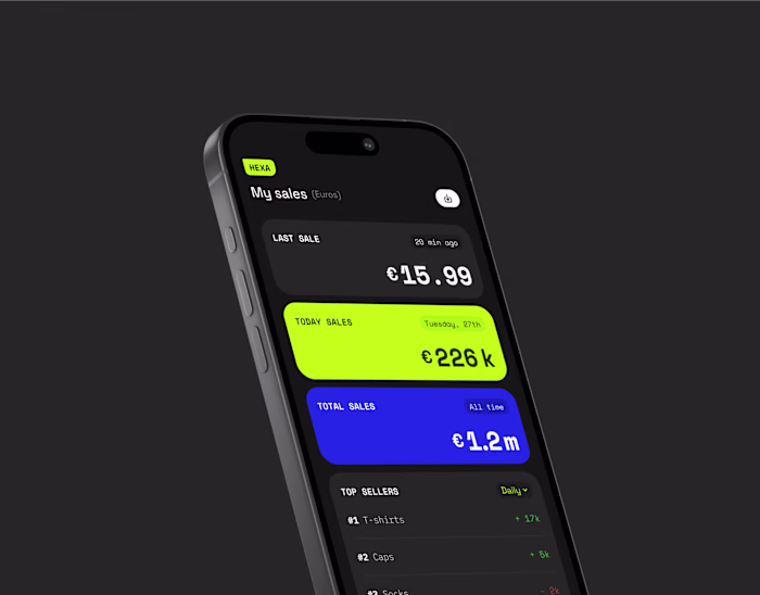 Hexa Shop Creator — Mobile App & UX UI Design