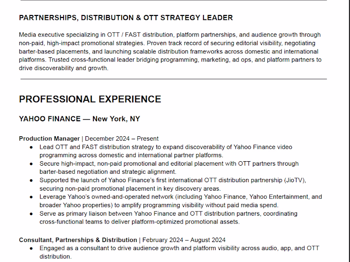 OTT & Media Distribution Strategy