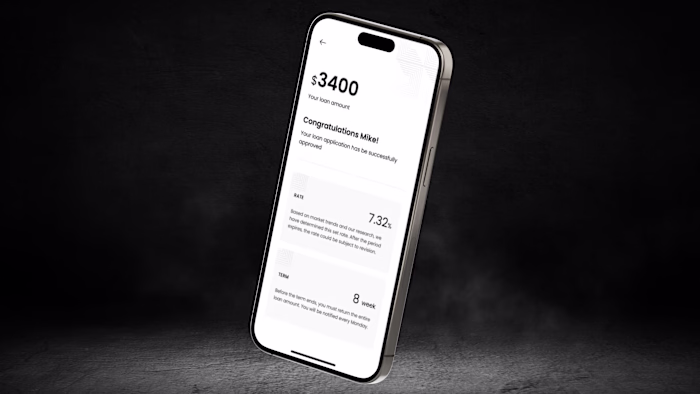 Clarity at the moment matters most. A minimal loan approval ...