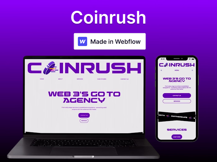 Web3 Marketing Agency's Landing Page