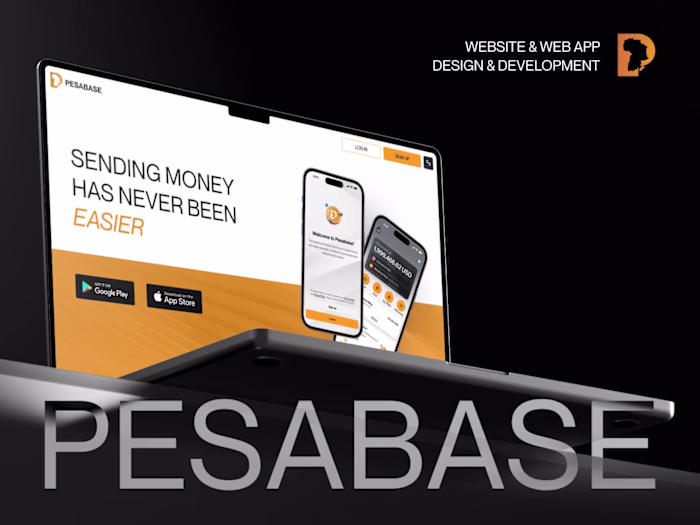 Fintech Website & Web App · Blockchain-Based Remittance UI/UX