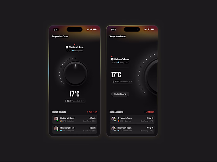 Created Knob interactive animation on