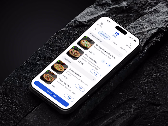 QR Ordering App - UI / UUX Case Study