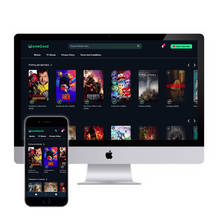 MovieGood - A Movie Searching Website (Developed with React)