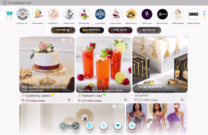 Tradesquare virtual mall