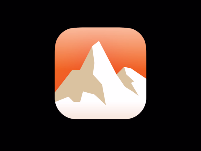 Peak App Icon made in Figma