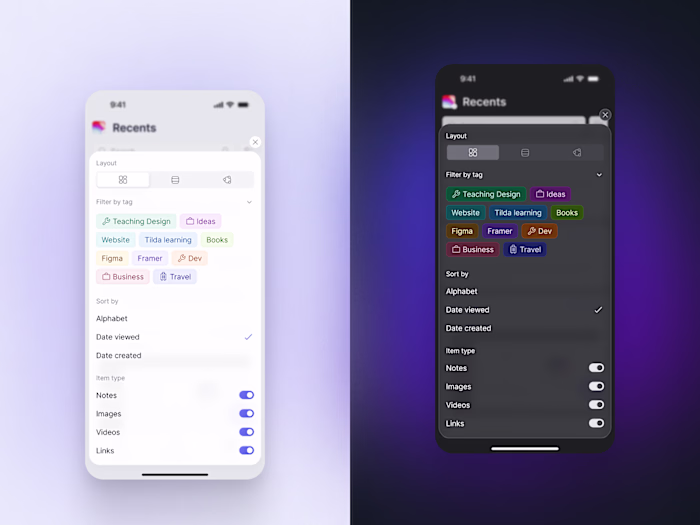 Sort & Filters for Parmind App
