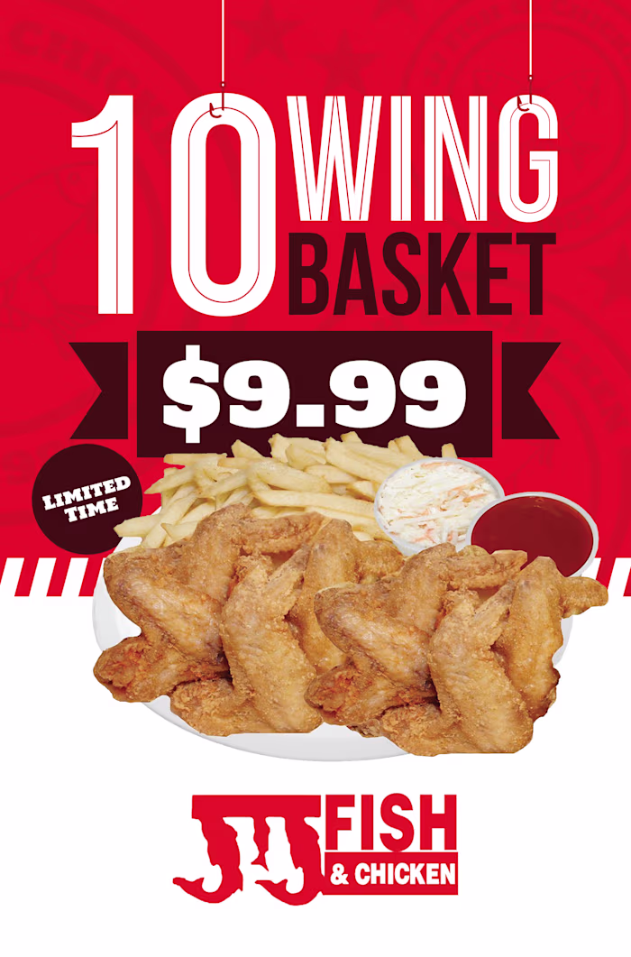 JJ Fish and Chicken Advertisement