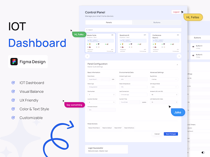IoT Dashboard – Smart Monitoring UI/UX Design