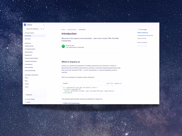 Requery-js - Reactive JavaScript Framework (Open Source)