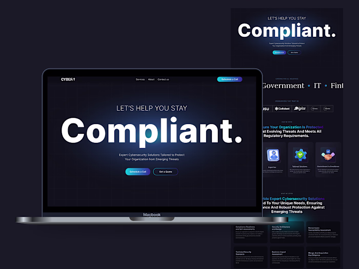 Landing Page Design | CyberKey