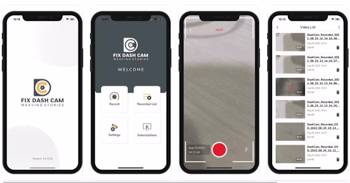 FixDashCam | Ui/Ux | App Development 