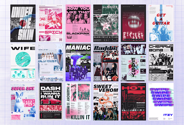 Kpop Song Poster Collection
