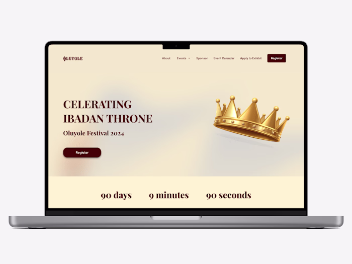 Oluyole Festival website design (case study) :: Behance