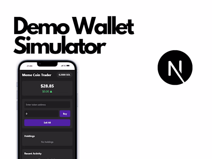 Demo Crypto Wallet Simulator