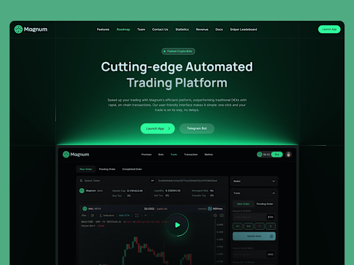 Magnum Web UI Design & Front-End Development