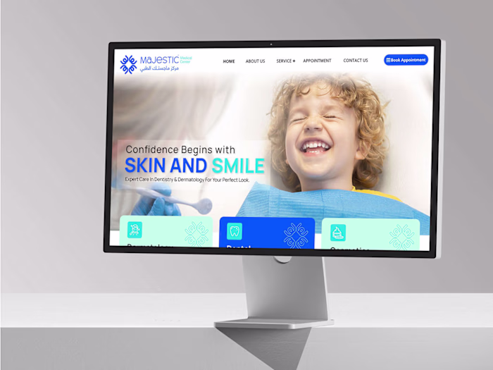 Modern Website Design for a Dental & Skin Care Medical Center