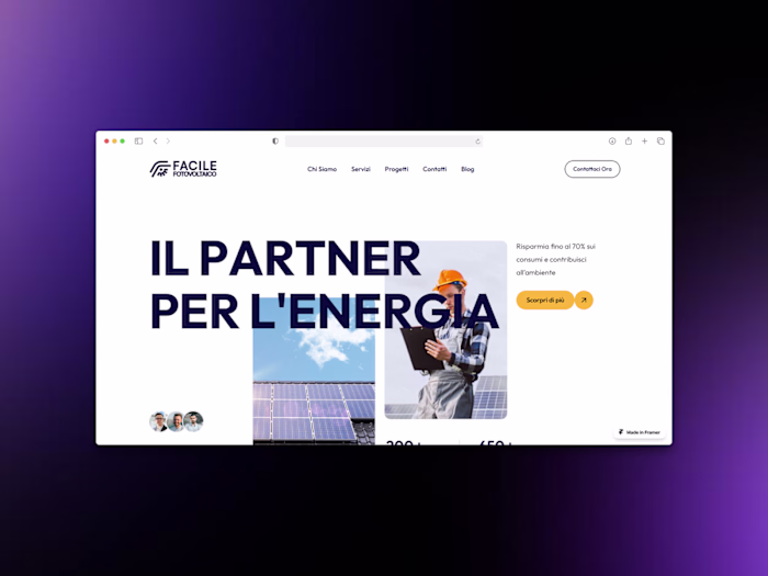 Website Design for Solar Energy Company