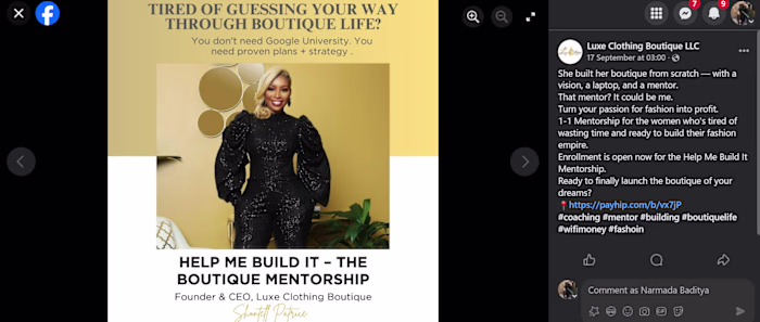 Social Media Management for Fashion Brand