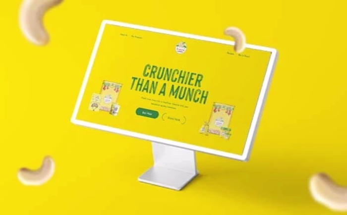 Webflow website for a FMCG brand