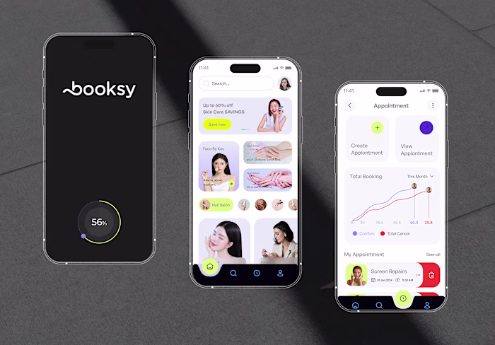Boosky-Skin Care -Mobile App UI/UX