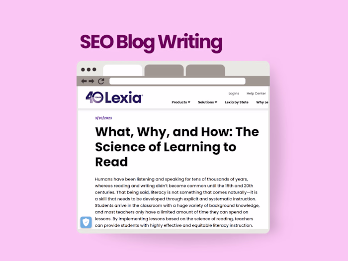 SEO Blog Writing | Ed-Tech Sample