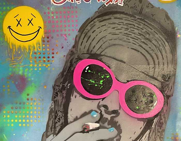 Spray painted artworks