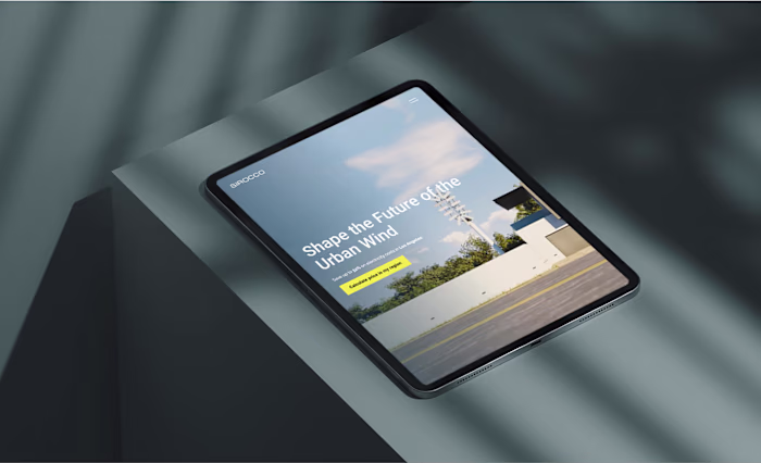 Web-design and Webflow Development for Innovative Wind Turbines