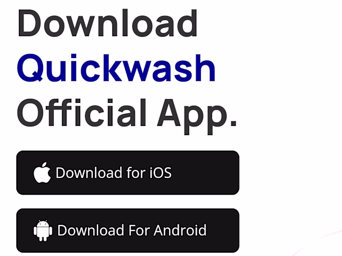 Quickwash Tech (iOS & Android)