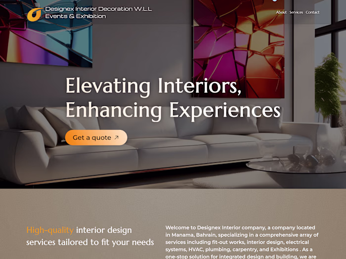 Designex Interiors Website