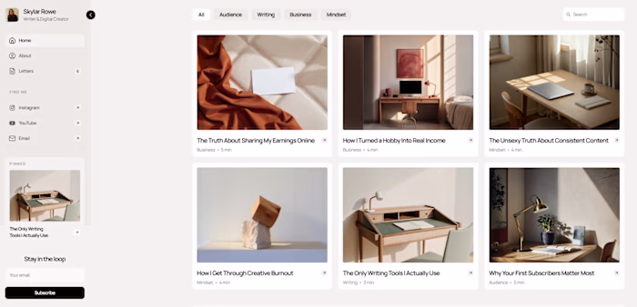 Interactive Portfolio Landing Page