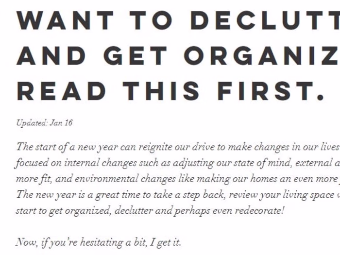 Want to Declutter and Get Organized? Read This First.