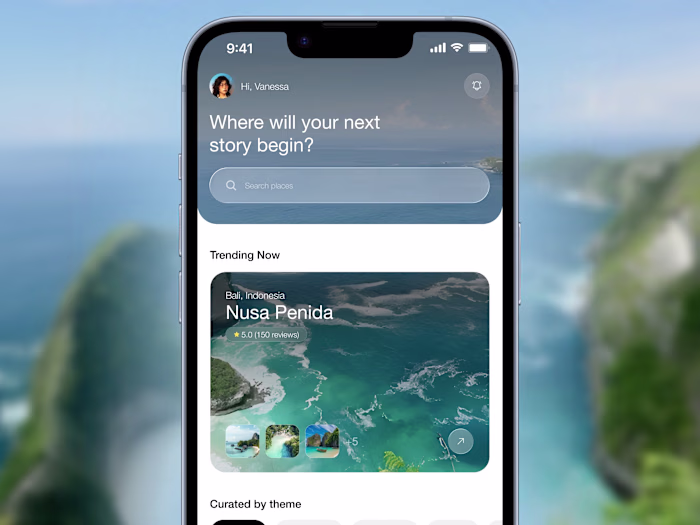 Tripnest - Trip and Travel Booking IOS/Android App Mobile Design