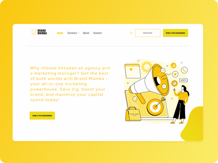 Responsive Marketing Site UI – Figma Design
