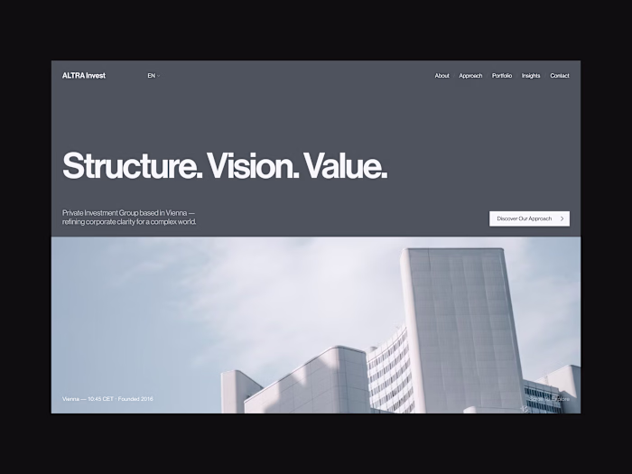 ALTRA Invest - Private Investment Group A digital presence d...