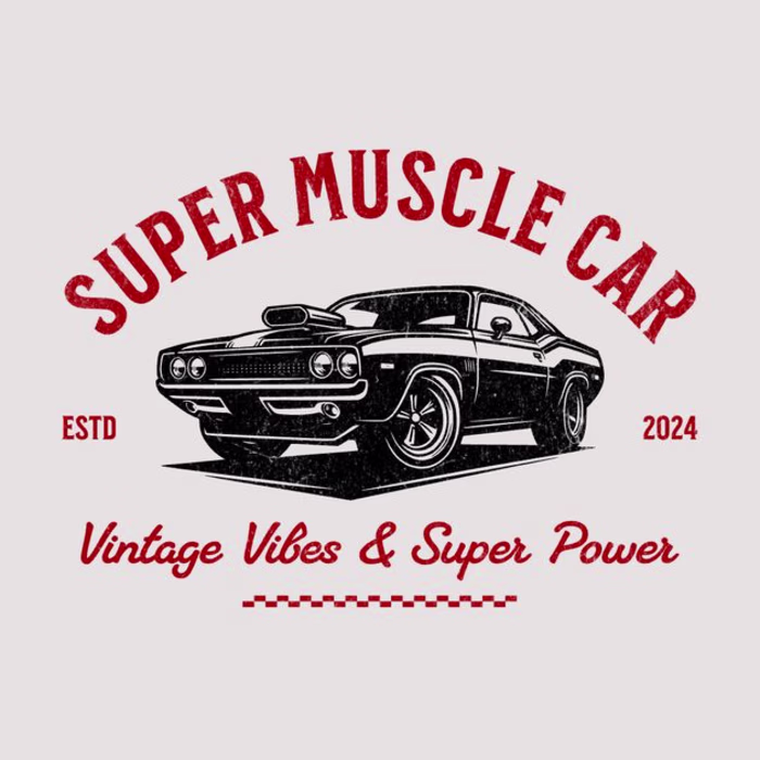 Super Muscle Car Logo Design Template